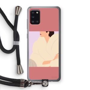 Cosy: Samsung Galaxy A31 Transparant Hoesje met koord