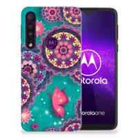 Motorola One Macro | Hoesje maken | Cirkels en Vlinders