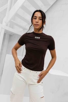Unique The Label Nena Short Sleeve Dames Bruin - Maat XL - Kleur: Bruin | Soccerfanshop