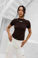 Unique The Label Nena Short Sleeve Dames Bruin - Maat XL - Kleur: Bruin | Soccerfanshop
