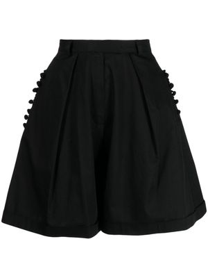 ANOUKI short en coton à taille haute - Noir