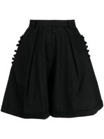 ANOUKI short en coton à taille haute - Noir ANOUKI short en coton à taille haute - Noir