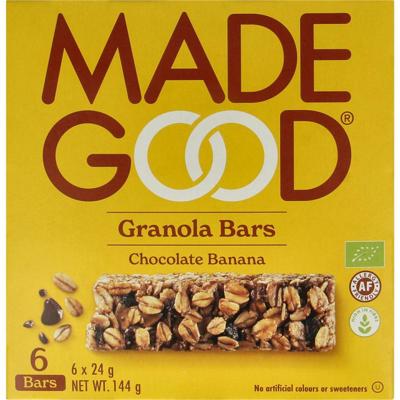 Made Good Granola bar chocolate banana 24 gram bio