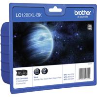 Brother Inktcartridge LC-1280XLBK Origineel 2-pack Zwart LC1280XLBKBP2DR - thumbnail