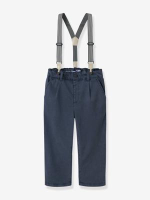 Jongensbroek TENCEL met bretels NAME IT donkerblauw