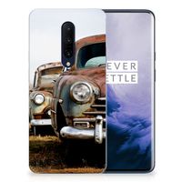 OnePlus 7 Pro Siliconen Hoesje met foto Vintage Auto