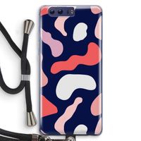 Memphis Shapes Pink: Honor 9 Transparant Hoesje met koord