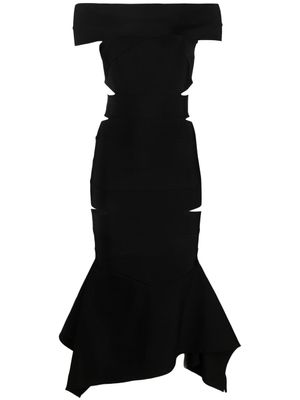 Alexandre Vauthier robe à découpes - Noir