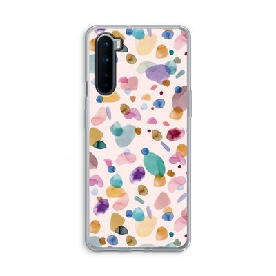 Terrazzo Memphis Pink: OnePlus Nord Transparant Hoesje