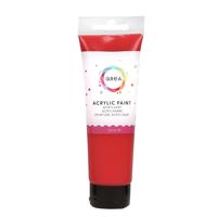 Acrylverf qrea 120 ml vermiljoen | 6 stuks