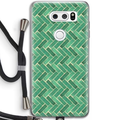 Moroccan tiles 2: LG V30 Transparant Hoesje met koord