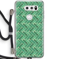 Moroccan tiles 2: LG V30 Transparant Hoesje met koord
