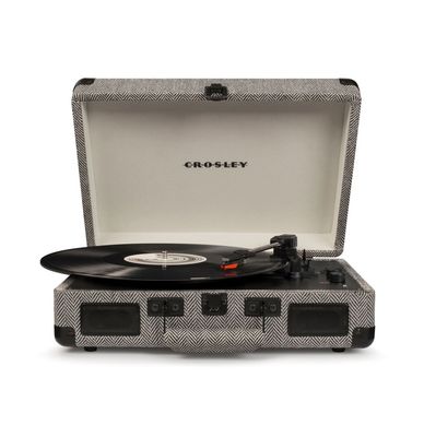 Crosley Cruiser Deluxe Platenspeler - Visgraat Motief - Exclusief Model Crosley Cruiser Deluxe Platenspeler - Visgraat Motief - Exclusief Model