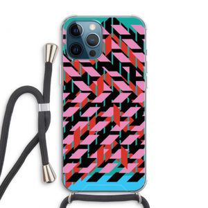 Skew Blush 2: iPhone 12 Pro Max Transparant Hoesje met koord