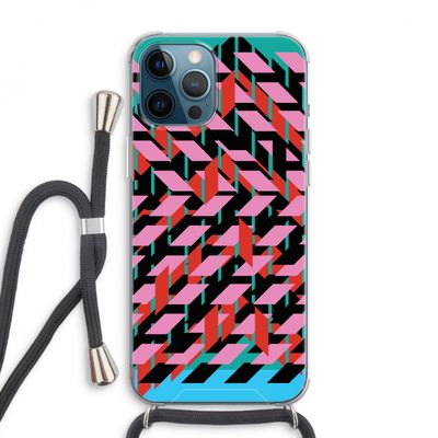 Skew Blush 2: iPhone 12 Pro Max Transparant Hoesje met koord