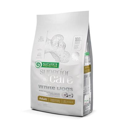 NATURE'S PROTECTION Superior Care White Dogs Grain Free Adult Klein Lam - droog hondenvoer - 1,5 kg