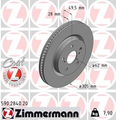 Remschijf COAT Z 590284020