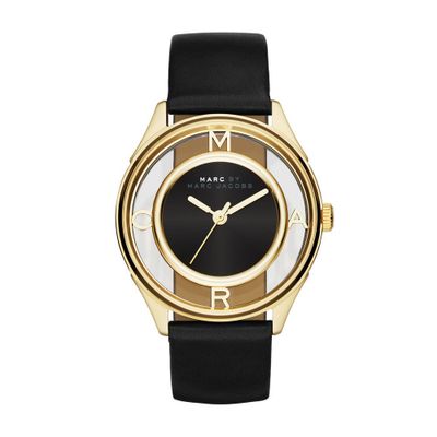 Horlogeband Marc by Marc Jacobs MBM1376 Leder Zwart 18mm