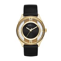 Horlogeband Marc by Marc Jacobs MBM1376 Leder Zwart 18mm