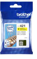 Brother LC-421Y inktcartridge 1 stuk(s) Origineel Geel