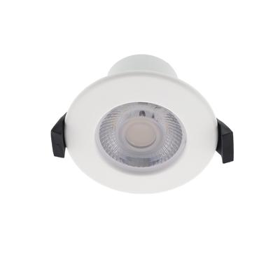 LED fire rated inbouwspot 5W rond WIT IP65 dimbaar - CCT switch - 2700K - 3000K - 4000K - interne driver - brandvertragend