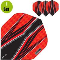 Pentathlon Pentathlon TDP Lux Vision Black Dartflights - Rood