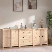 Dressoir 230x35x80 cm massief grenenhout SKU: V3114074