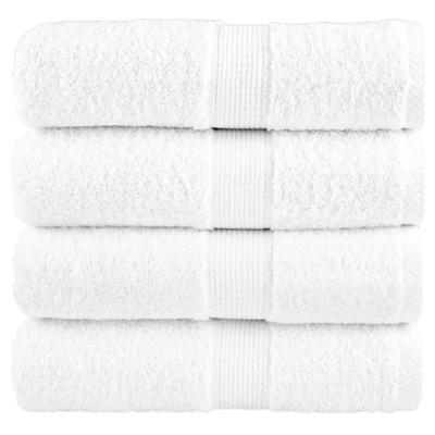 VidaXL Gastendoekjes solund 4 st 600 g/m² 30x30 cm wit