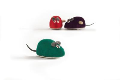Opwindmuis mini fluweel ass - Beeztees