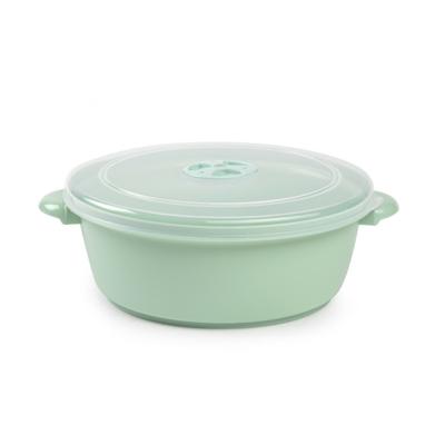 Plasticforte Magnetronschaal met deksel/ventiel - 2L - lichtgroen - kunststof - BPA vrij Plasticforte Magnetronschaal met deksel/ventiel - 2L - lichtgroen - kunststof - BPA vrij