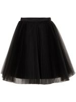 Carolina Herrera minijupe en tulle à design plissé - Noir