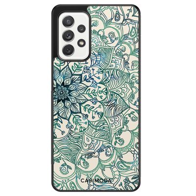 Samsung Galaxy A52 hoesje - Mandala blauw Samsung Galaxy A52 hoesje - Mandala blauw