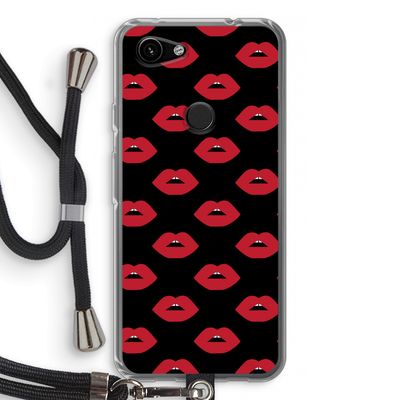 Lips: Pixel 3a Transparant Hoesje met koord
