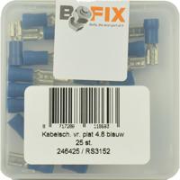Bofix Kabelschoen AMP vrouw plat 4,8mm blauw (25st) - thumbnail