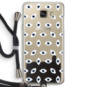 Eyes pattern: Samsung Galaxy A5 (2016) Transparant Hoesje met koord