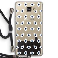 Eyes pattern: Samsung Galaxy A5 (2016) Transparant Hoesje met koord