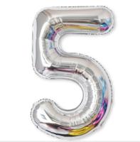 2 stuks 40 inch aluminium folie nummer ballonnen verjaardag bruiloft verlovingsfeest decor Kids bal Supplies (5-zilver) 2 stuks 40 inch aluminium folie nummer ballonnen verjaardag bruiloft verlovingsfeest decor Kids bal Supplies (5-zilver)