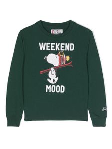 MC2 Saint Barth Kids cartoon-print cotton sweatshirt - Vert