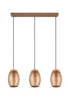 Trio Bruine hanglamp Bidar 3-lichts R31573065