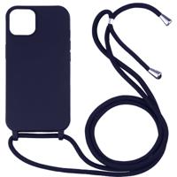iPhone 13 hoesje - Backcover - Koord - Softcase - Flexibel - TPU - Paars