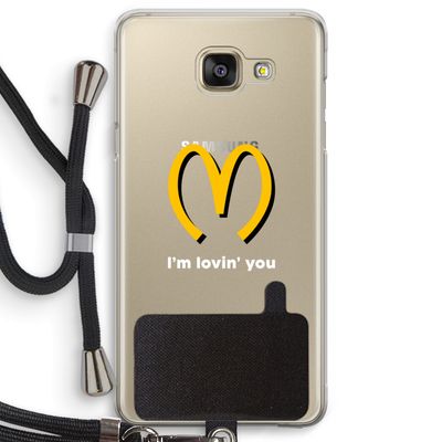 I'm lovin' you: Samsung Galaxy A5 (2016) Transparant Hoesje met koord
