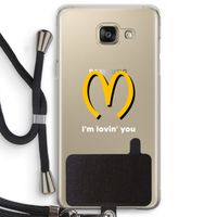 I'm lovin' you: Samsung Galaxy A5 (2016) Transparant Hoesje met koord