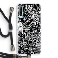 Vexx Black Mixtape: Huawei P Smart Pro Transparant Hoesje met koord