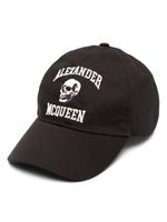 Alexander McQueen casquette à motif brodé - Noir - thumbnail