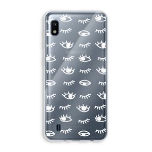 Eye pattern #3: Samsung Galaxy A10 Transparant Hoesje