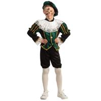Pietenpak roetveeg Piet - groen/zwart - pieten verkleed kostuum 4-delig - kinderen Pietenpak roetveeg Piet - groen/zwart - pieten verkleed kostuum 4-delig - kinderen