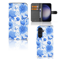 Hoesje voor Samsung Galaxy S24 Flowers Blue