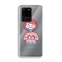 Hartje: Samsung Galaxy S20 Ultra Transparant Hoesje