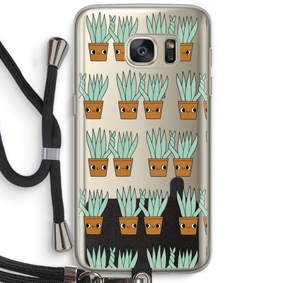 Sansevieria: Samsung Galaxy S7 Transparant Hoesje met koord
