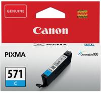 Canon inktcartridge CLI-571C, 173 foto&apos;s, OEM 0386C00, cyaan